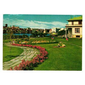 Reykjavik Postcard Scenic Gardens Smokeless Capital Arctic Circle Hermann Flower